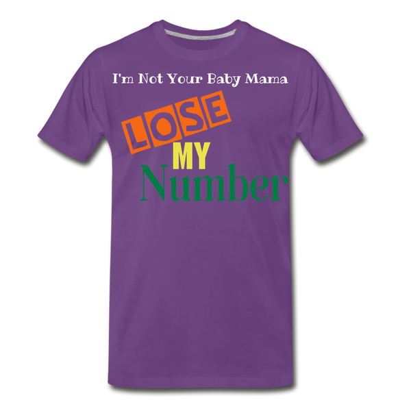 Lose My Number - purple
