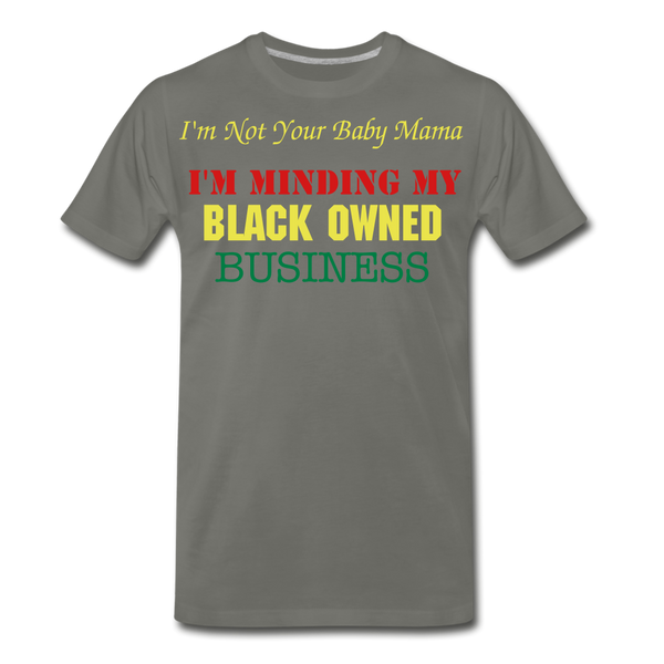 Black Owned T-Shirt - asphalt gray