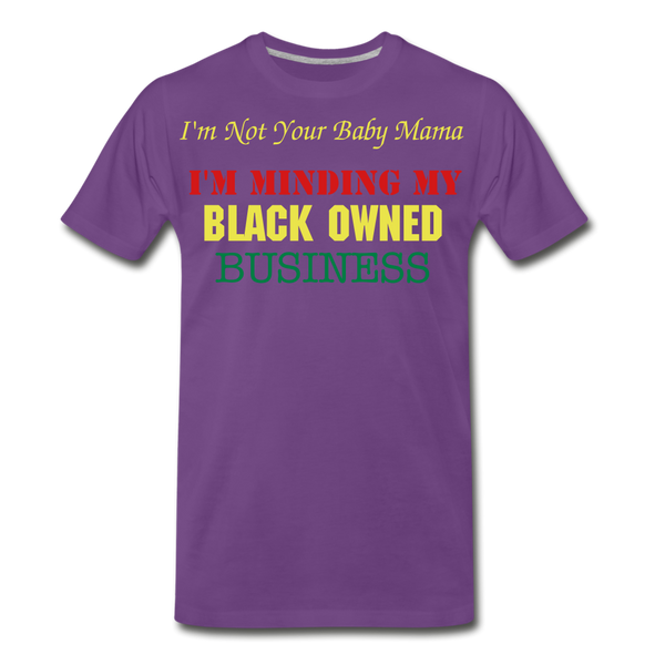 Black Owned T-Shirt - purple