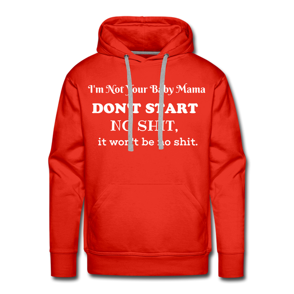 Don't Start Hoodie - red