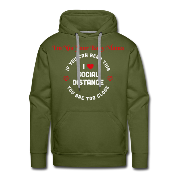 Social Distance Hoodie - olive green