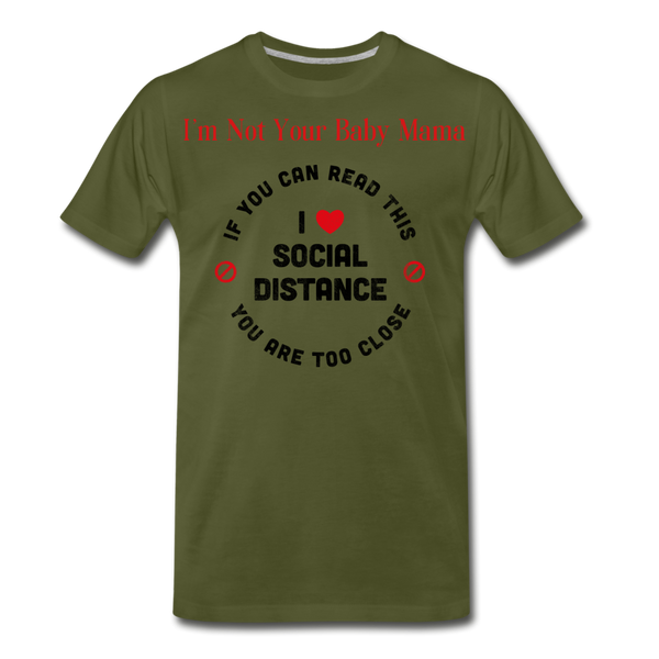Social Distance - olive green