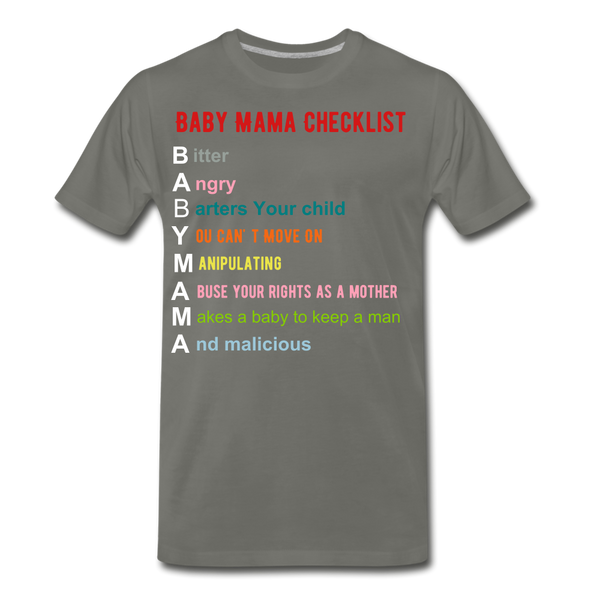 Baby Mama T-Shirt - asphalt gray