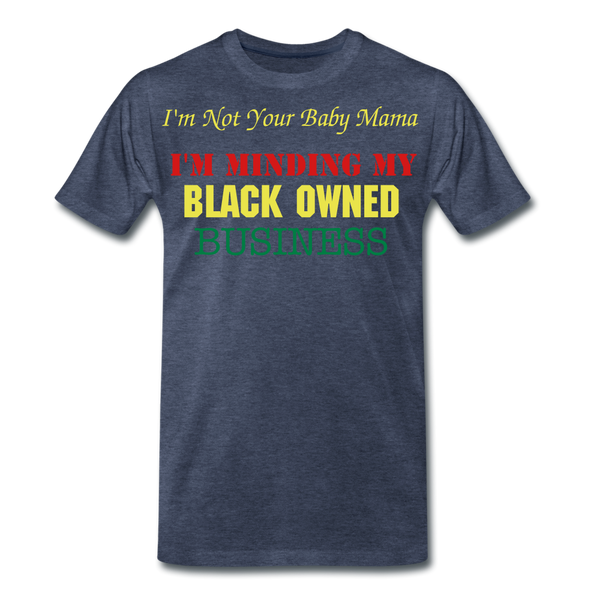 Black Owned T-Shirt - heather blue