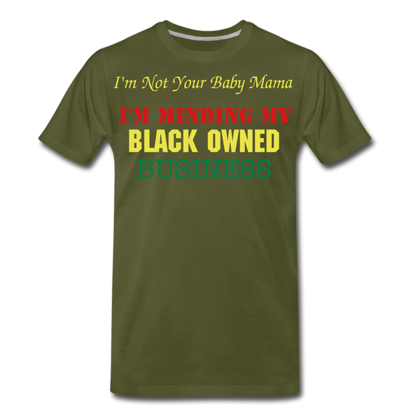 Black Owned T-Shirt - olive green