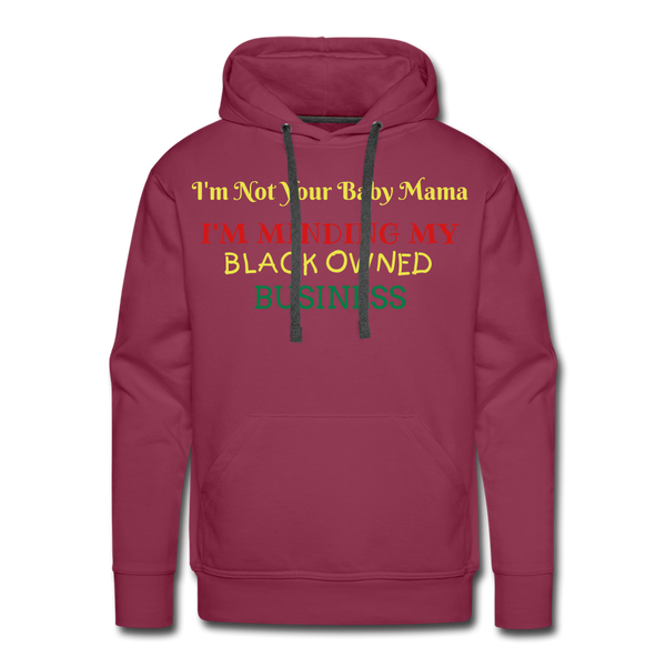 Black Owned Hoodie - burgundy