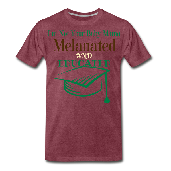 Melanated T-Shirt - heather burgundy