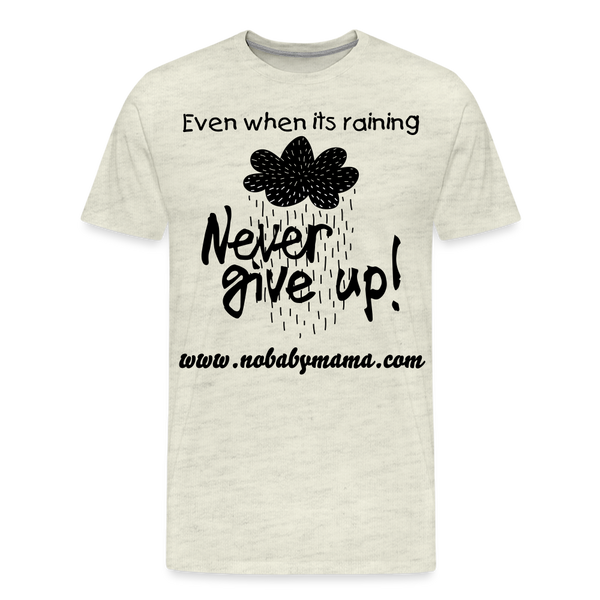 Never Give Up - heather oatmeal